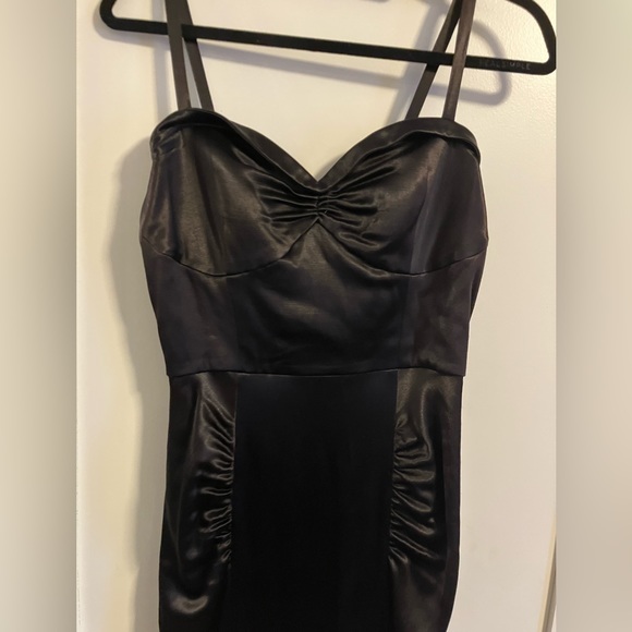 Black Bombshell Wiggle Dress. Pinup style. Stop Staring! Clothing Rockabilly - Picture 2 of 6